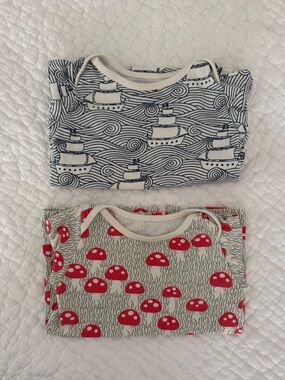 Winter Water Factory Two Long Sleeved Lap Tee Shirts